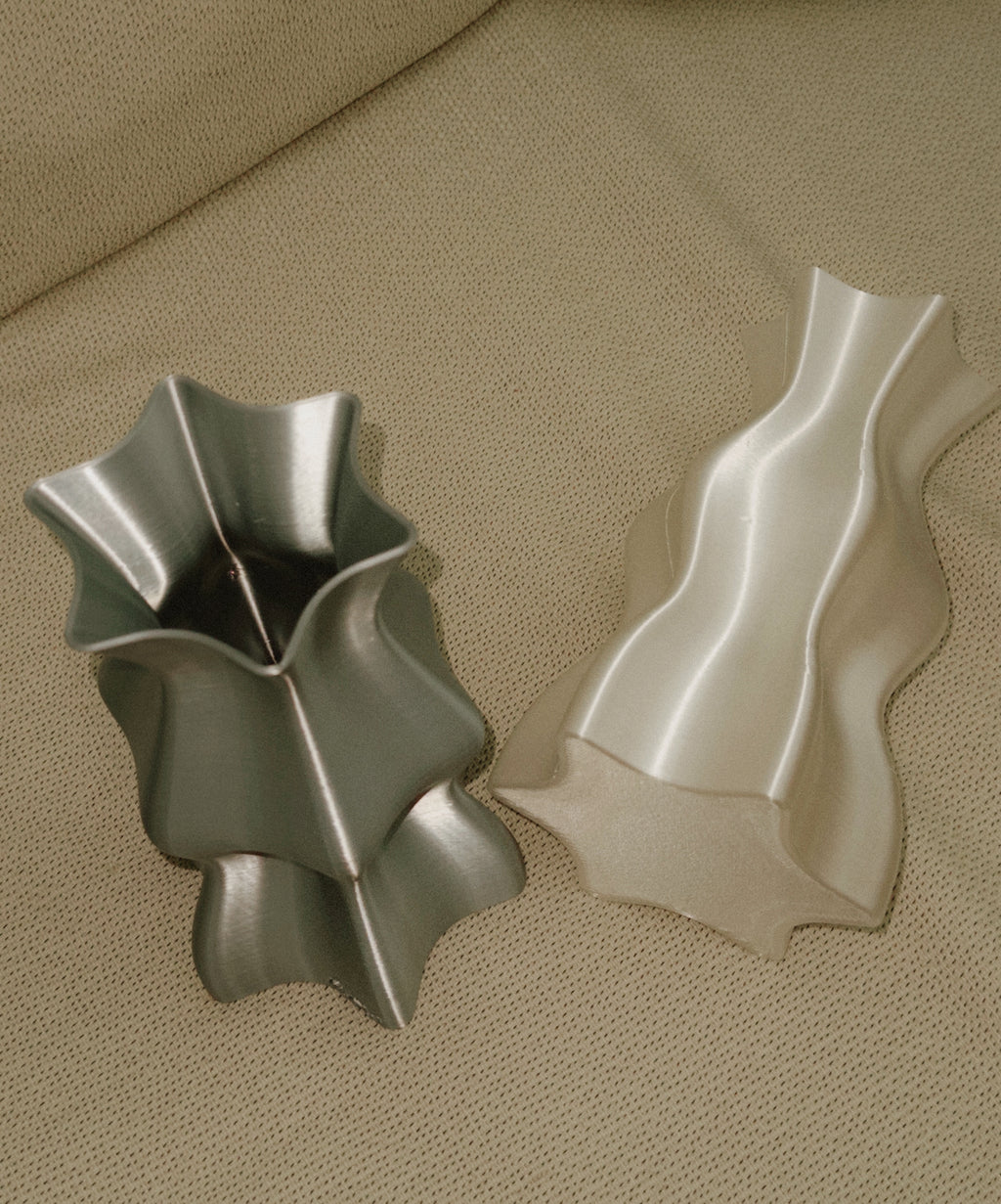 Wave Vase - Silver