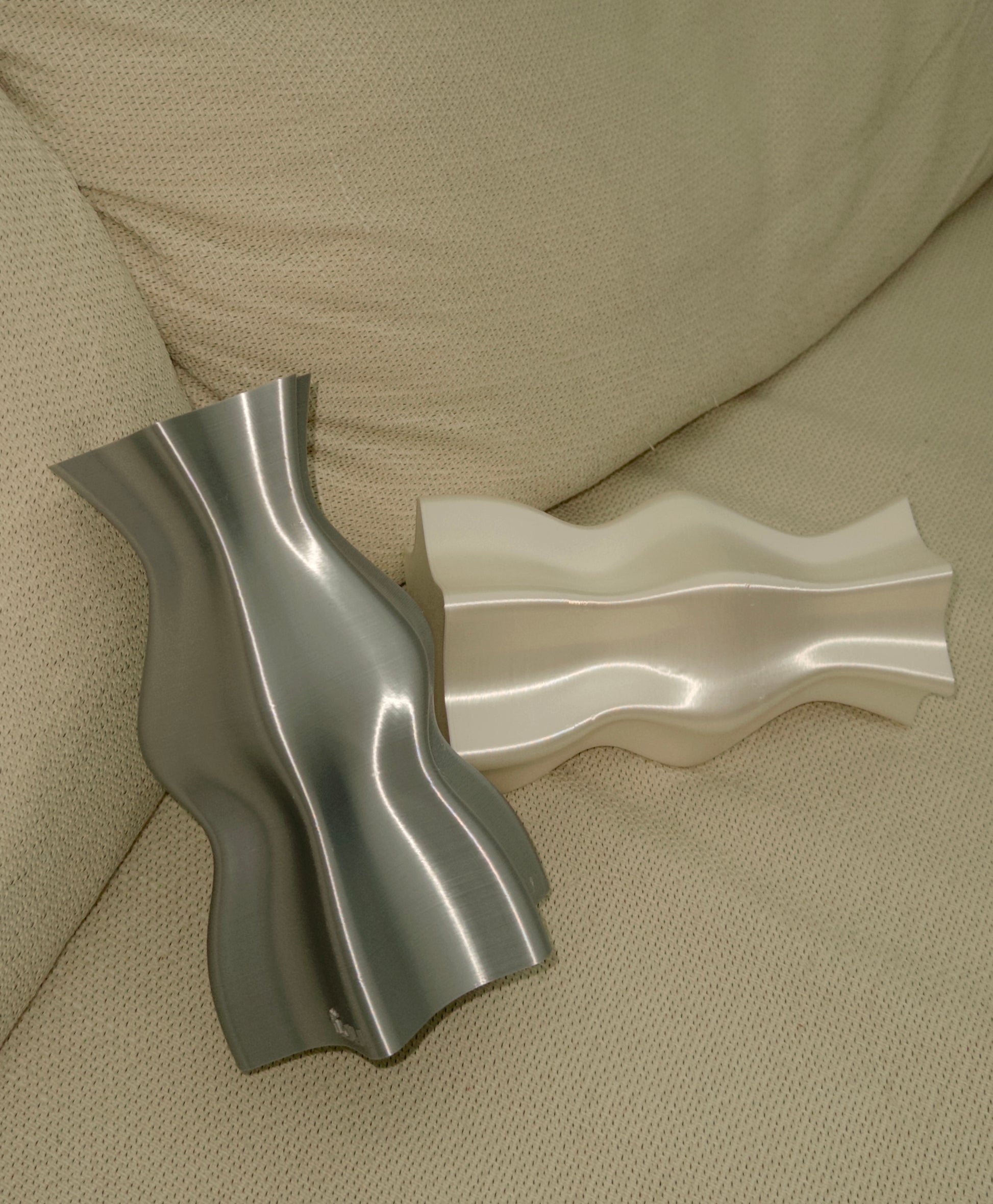 Wave Vase - Silver